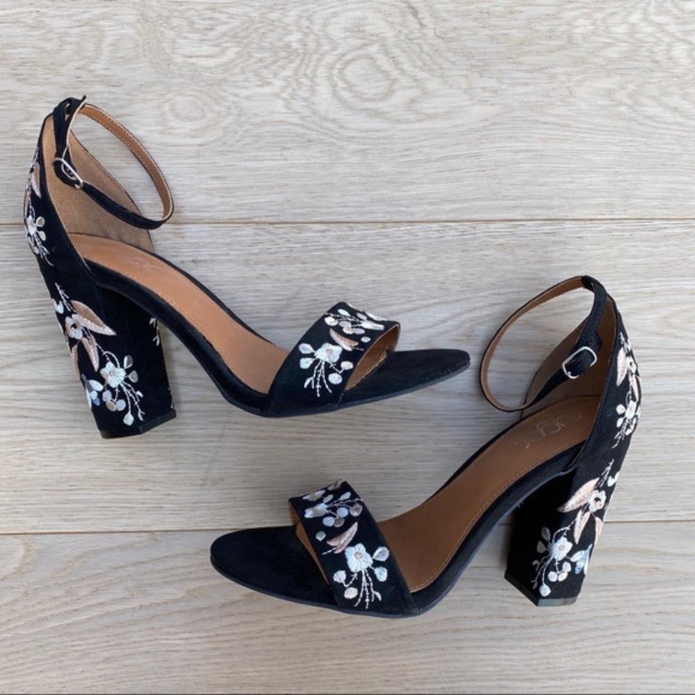 Sugar Embroidered Heels